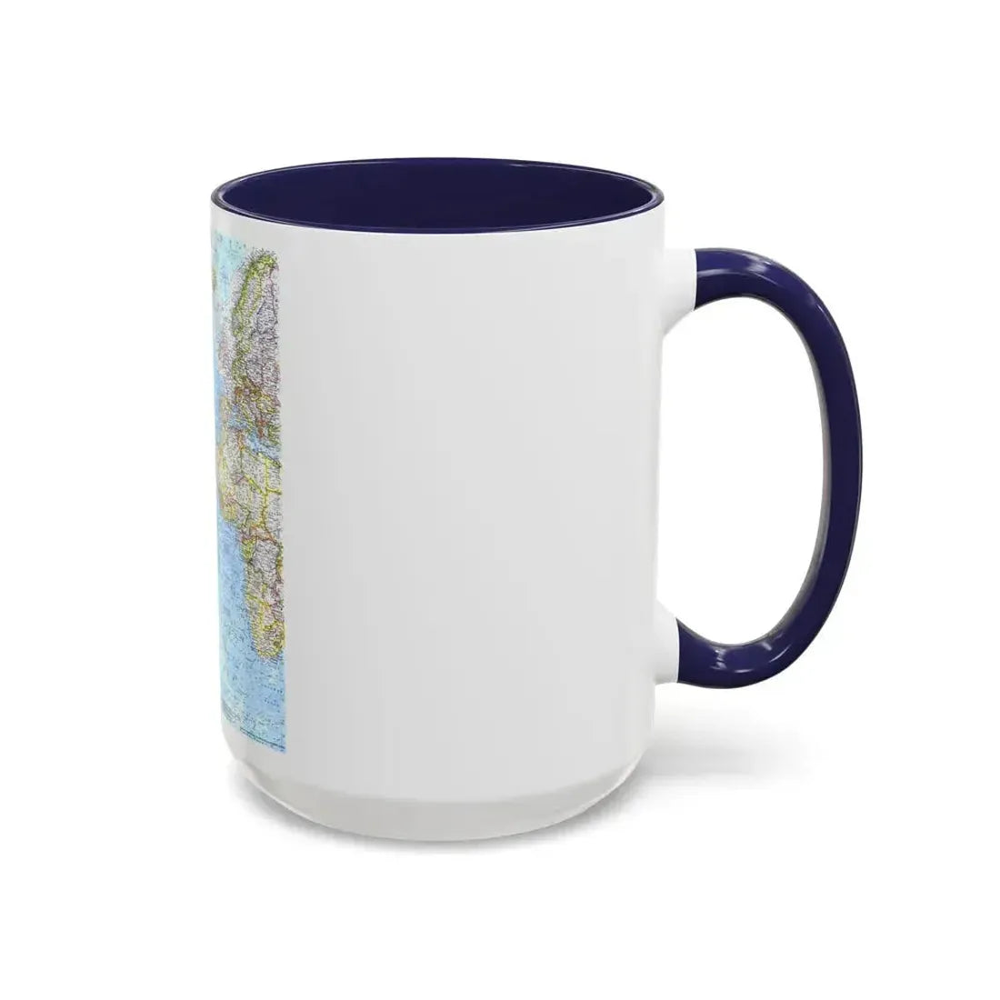 Atlantic Ocean (1968) (Map) Accent Coffee Mug - Go Mug Yourself