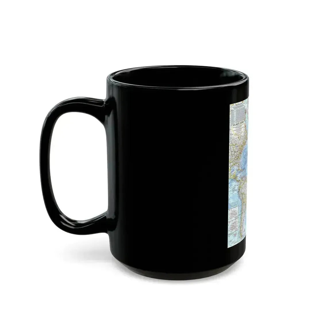 Atlantic Ocean (1968) (Map) Black Coffee Mug - Go Mug Yourself