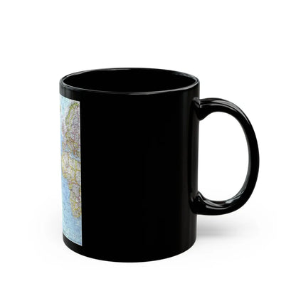 Atlantic Ocean (1968) (Map) Black Coffee Mug-Go Mug Yourself