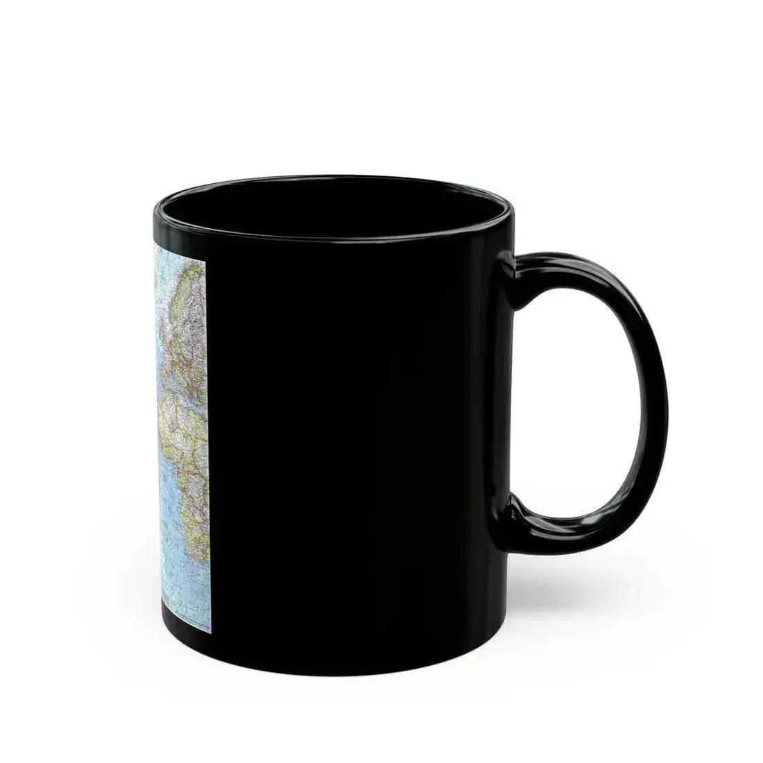Atlantic Ocean (1968) (Map) Black Coffee Mug - Go Mug Yourself