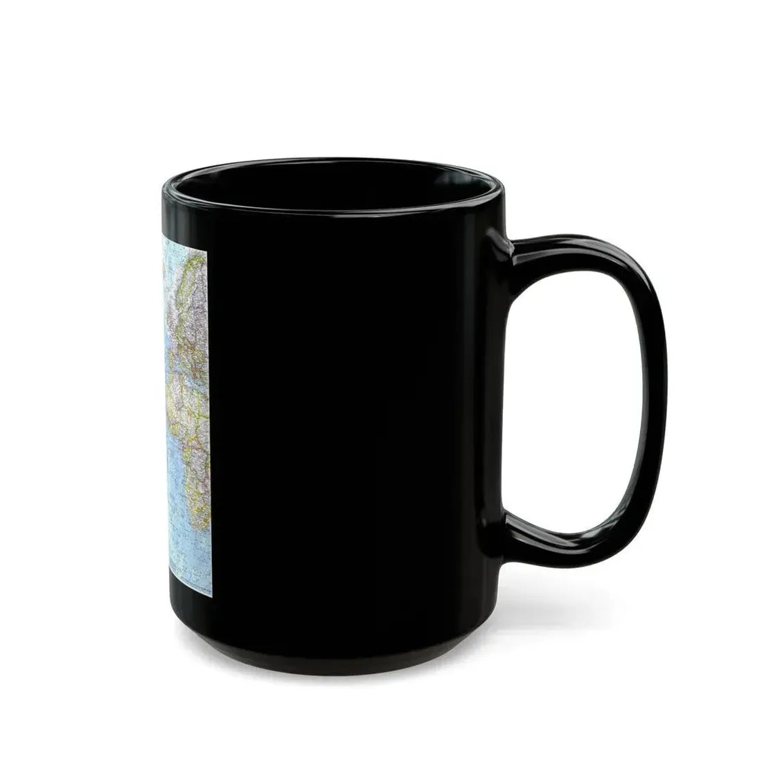 Atlantic Ocean (1968) (Map) Black Coffee Mug - Go Mug Yourself