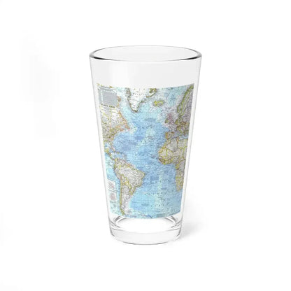 Atlantic Ocean (1968) (Map) Pint Glass 16oz 16oz - Go Mug Yourself