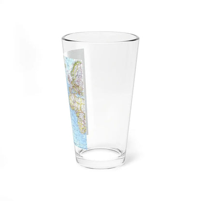 Atlantic Ocean (1968) (Map) Pint Glass 16oz-Go Mug Yourself