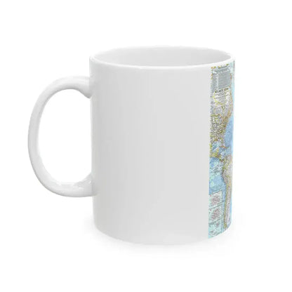 Atlantic Ocean (1968) (Map) White Coffee Mug - Go Mug Yourself