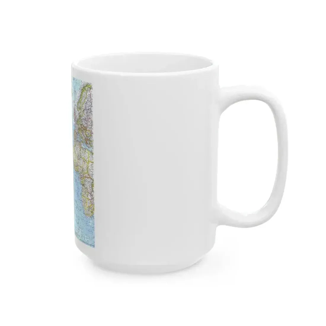 Atlantic Ocean (1968) (Map) White Coffee Mug - Go Mug Yourself
