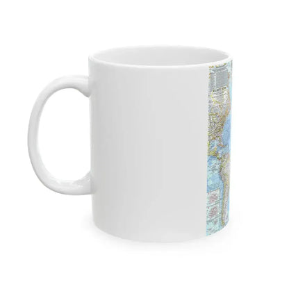 Atlantic Ocean (1968) (Map) White Coffee Mug - Go Mug Yourself