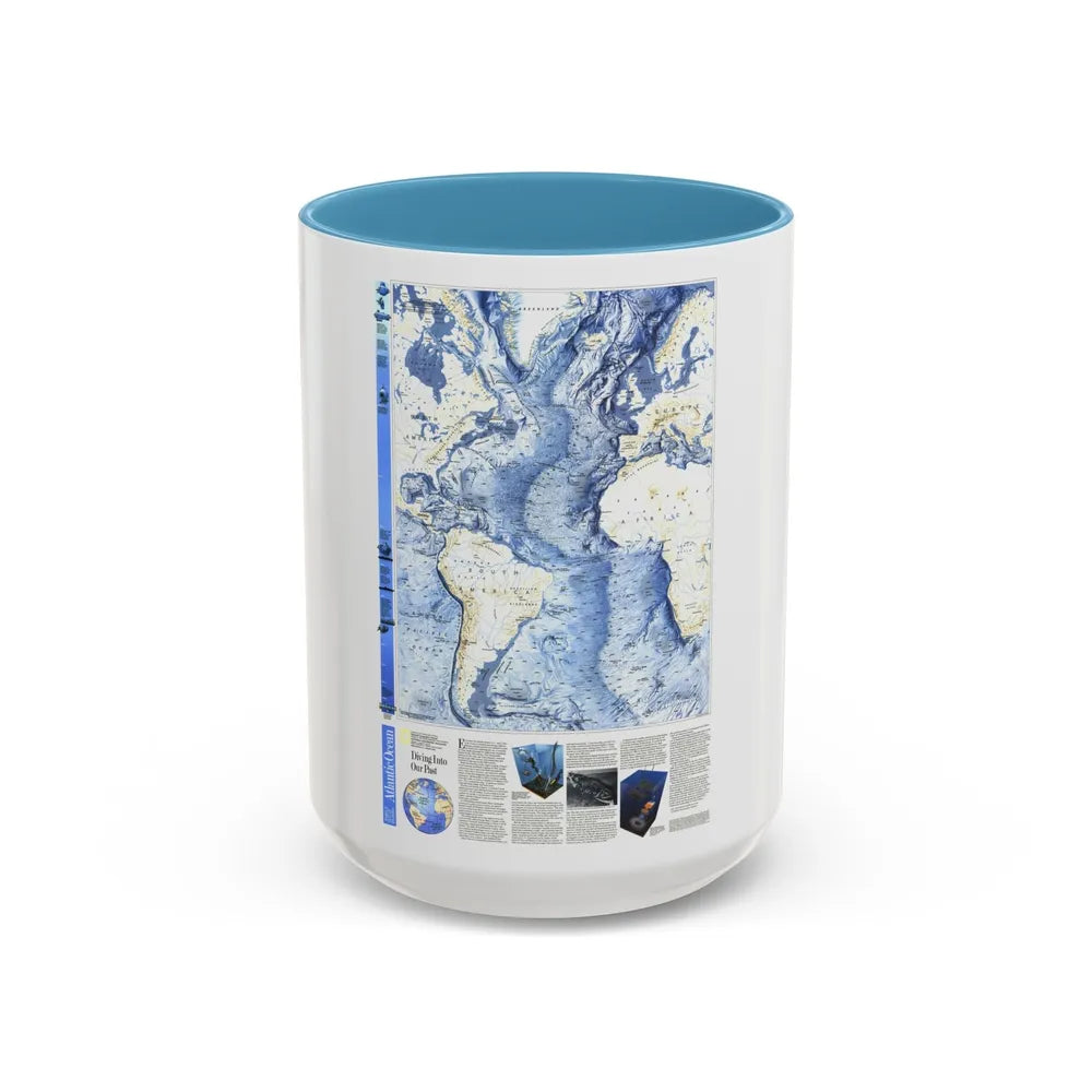 Atlantic Ocean (1990) (Map) Accent Coffee Mug-15oz-Light Blue-Go Mug Yourself