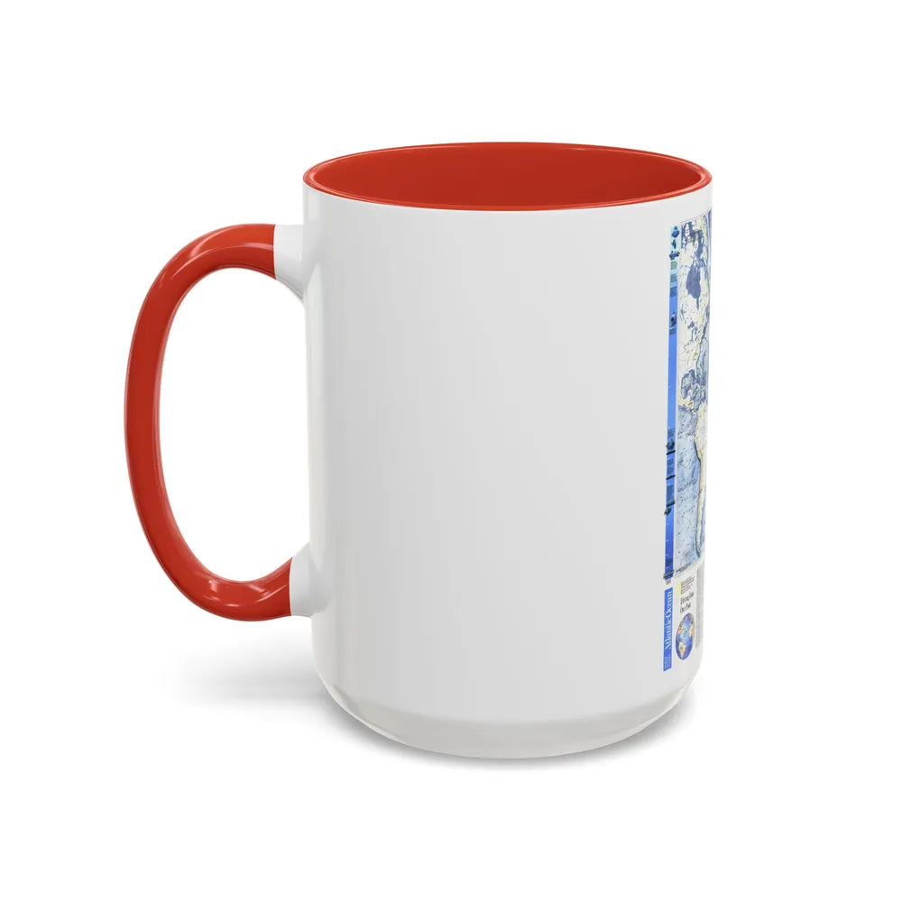 Atlantic Ocean (1990) (Map) Accent Coffee Mug-Go Mug Yourself