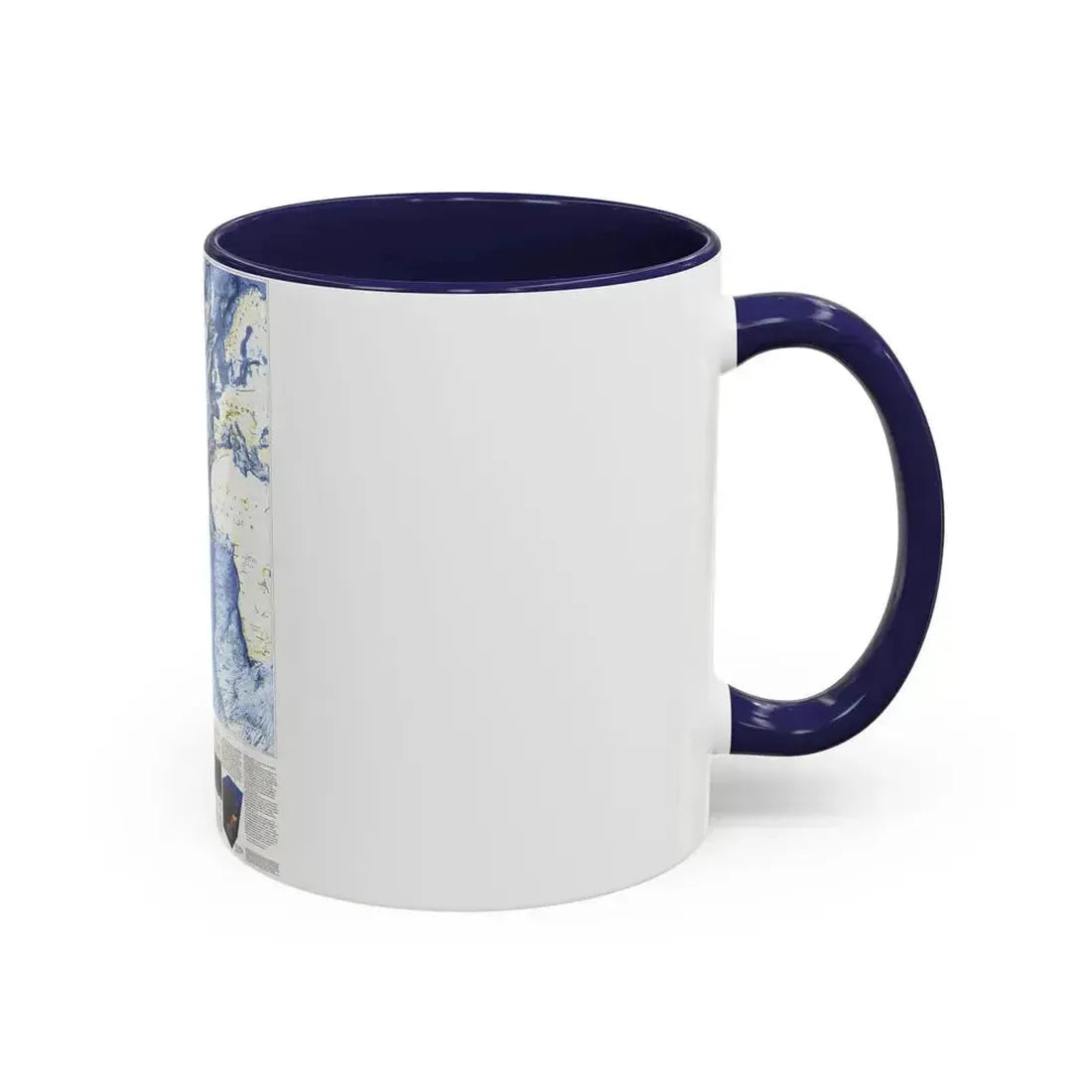 Atlantic Ocean (1990) (Map) Accent Coffee Mug - Go Mug Yourself