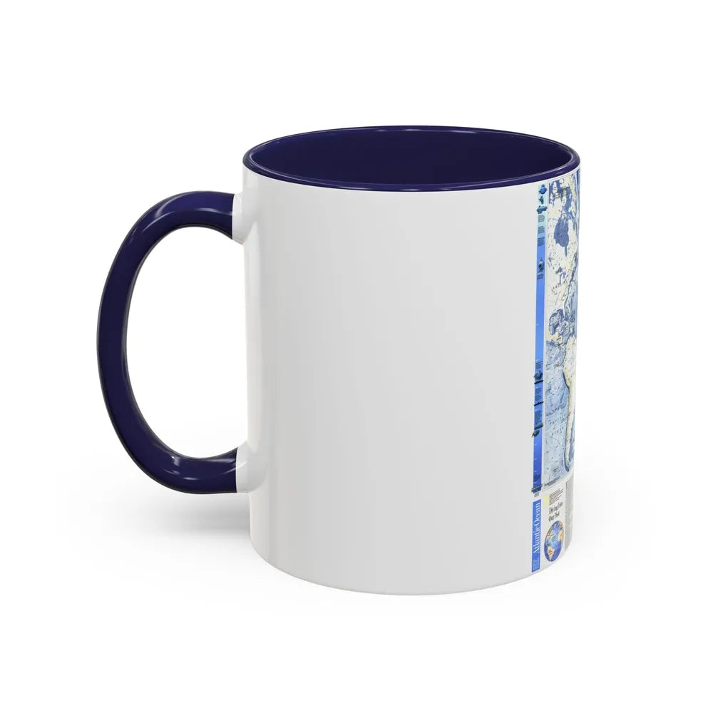 Atlantic Ocean (1990) (Map) Accent Coffee Mug-Go Mug Yourself