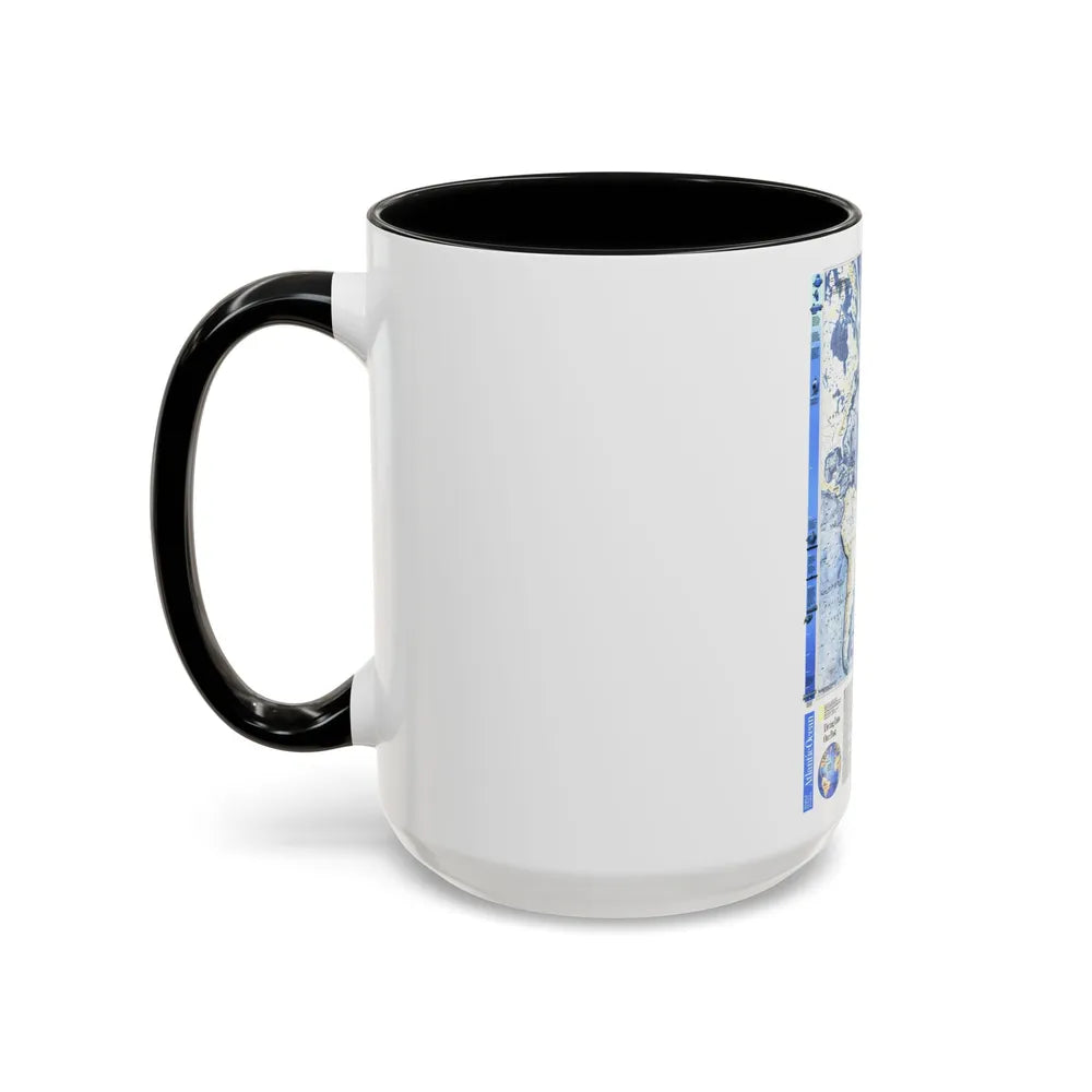 Atlantic Ocean (1990) (Map) Accent Coffee Mug-Go Mug Yourself