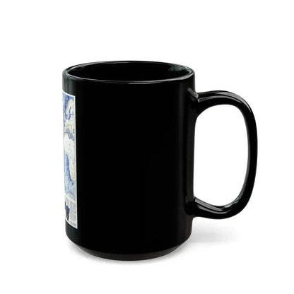 Atlantic Ocean (1990) (Map) Black Coffee Mug - Go Mug Yourself