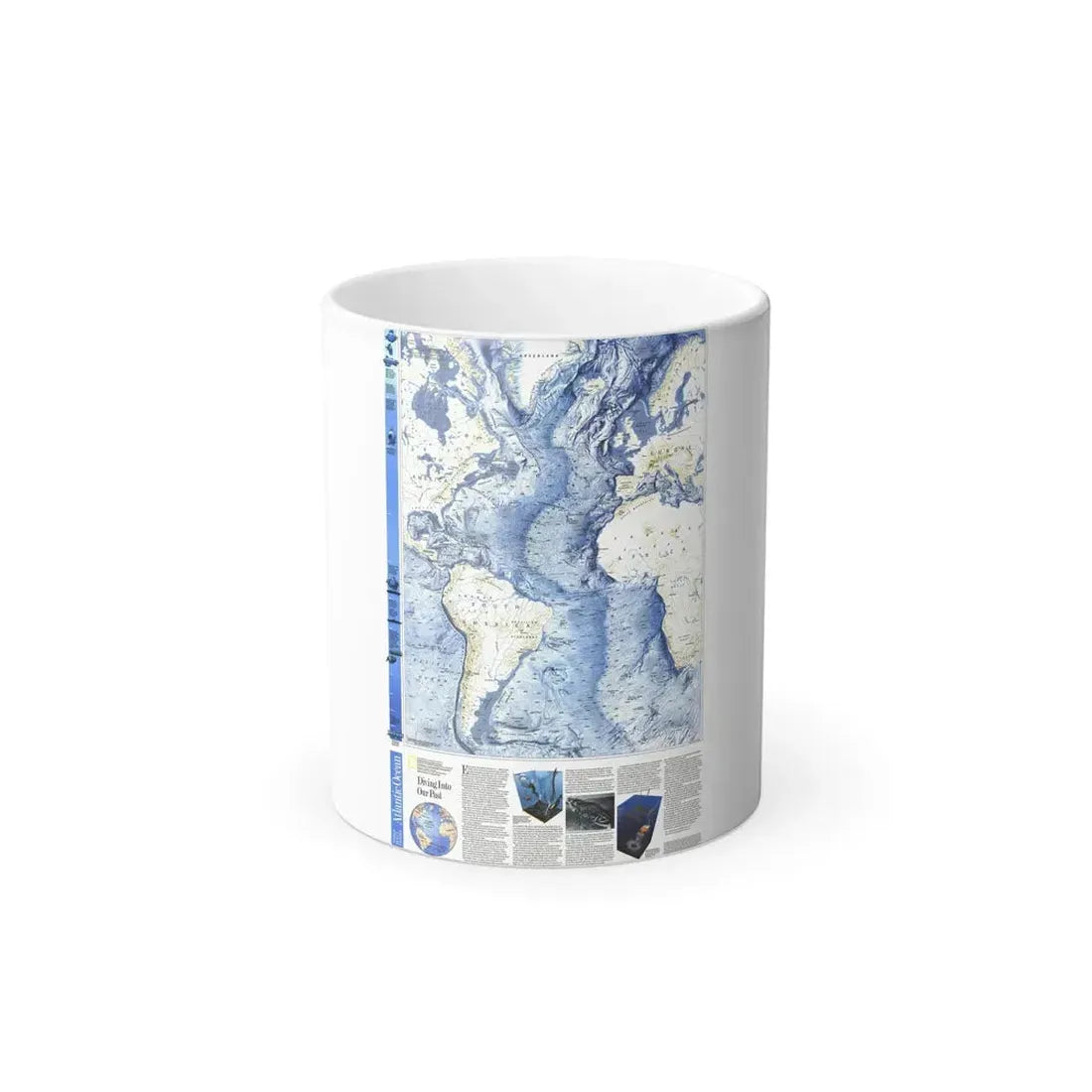 Atlantic Ocean (1990) (Map) Color Changing Mug 11oz Default Title - Go Mug Yourself