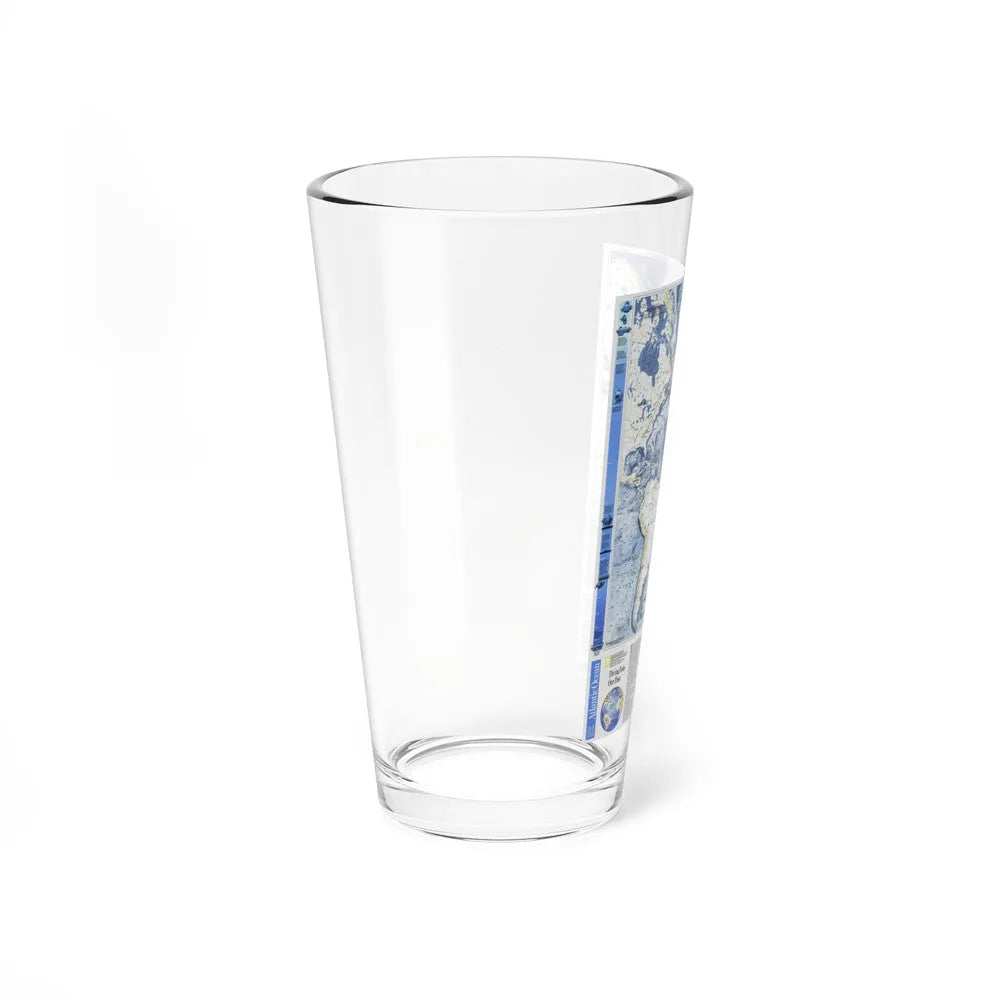 Atlantic Ocean (1990) (Map) Pint Glass 16oz-Go Mug Yourself