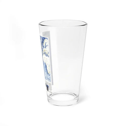 Atlantic Ocean (1990) (Map) Pint Glass 16oz-Go Mug Yourself