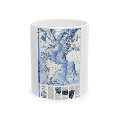 Atlantic Ocean (1990) (Map) White Coffee Mug-11oz-Go Mug Yourself