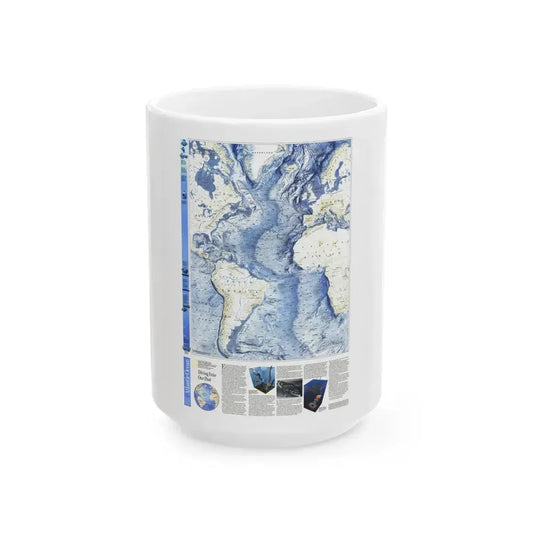 Atlantic Ocean (1990) (Map) White Coffee Mug 15oz - Go Mug Yourself