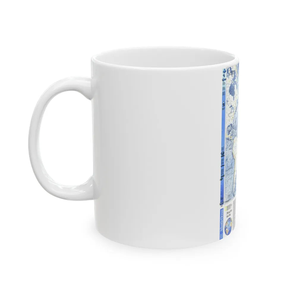 Atlantic Ocean (1990) (Map) White Coffee Mug-Go Mug Yourself