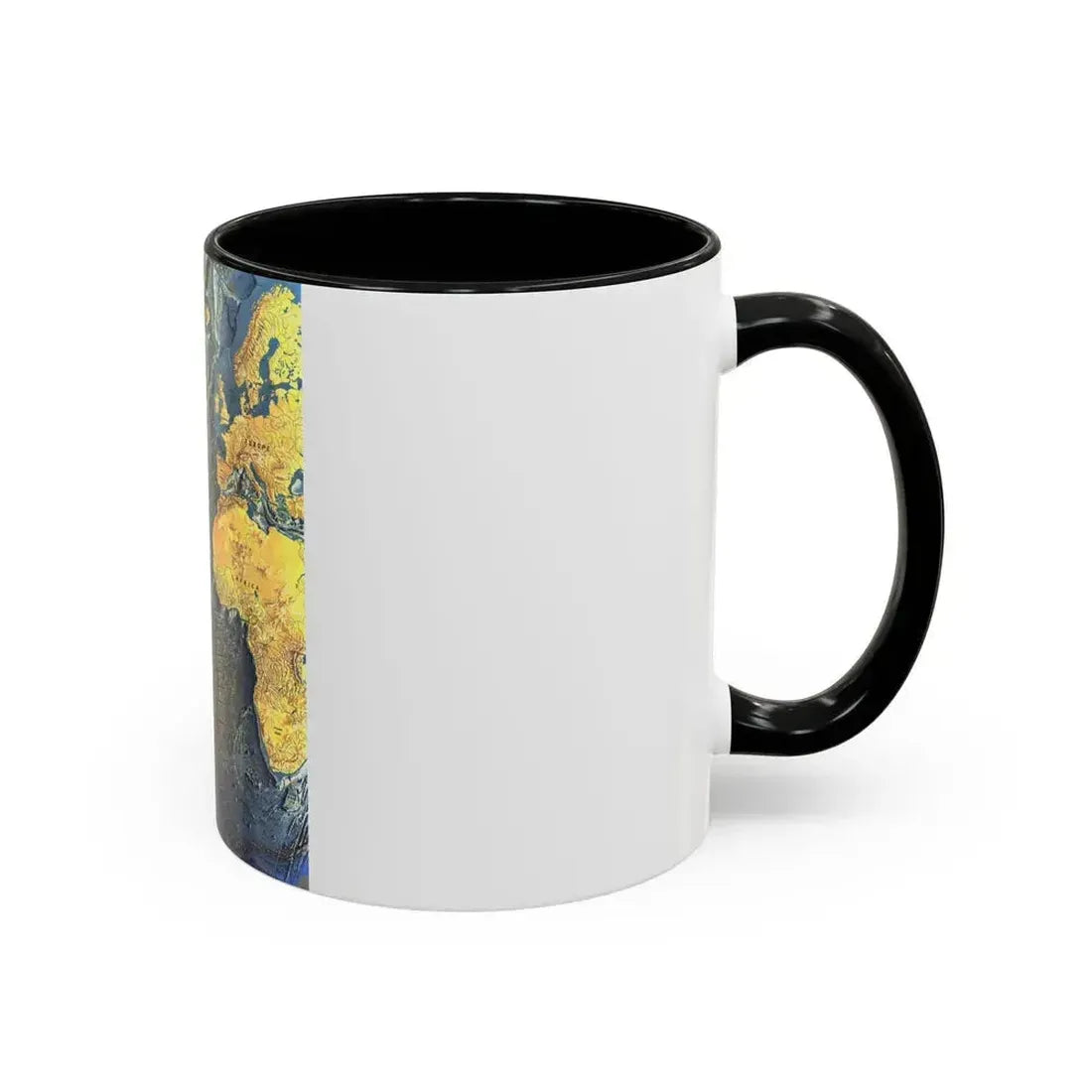 Atlantic Ocean Floor (1968) (Map) Accent Coffee Mug - Go Mug Yourself