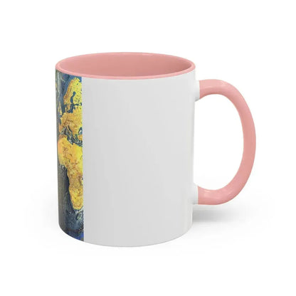 Atlantic Ocean Floor (1968) (Map) Accent Coffee Mug - Go Mug Yourself