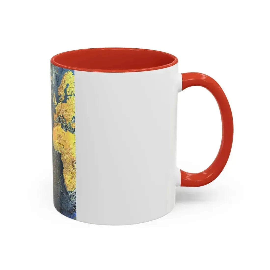 Atlantic Ocean Floor (1968) (Map) Accent Coffee Mug - Go Mug Yourself