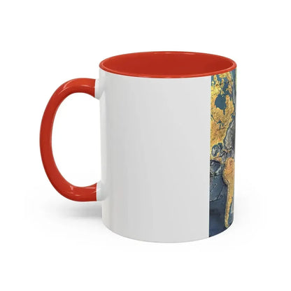 Atlantic Ocean Floor (1968) (Map) Accent Coffee Mug - Go Mug Yourself