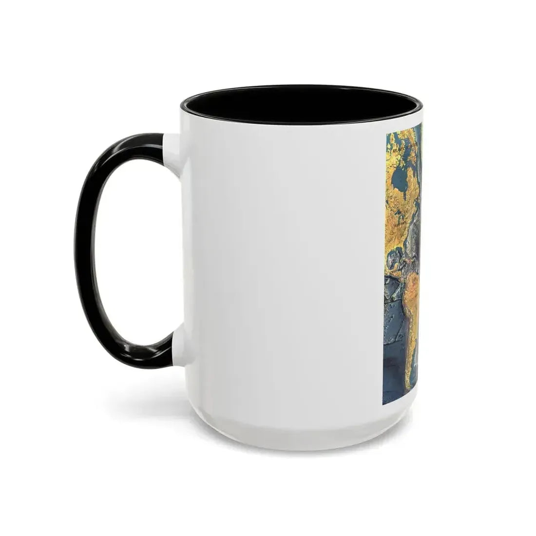 Atlantic Ocean Floor (1968) (Map) Accent Coffee Mug - Go Mug Yourself