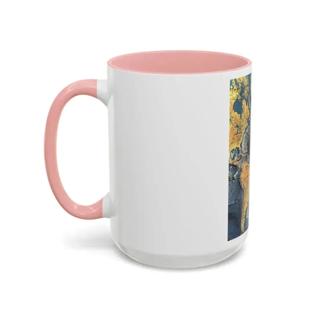 Atlantic Ocean Floor (1968) (Map) Accent Coffee Mug - Go Mug Yourself