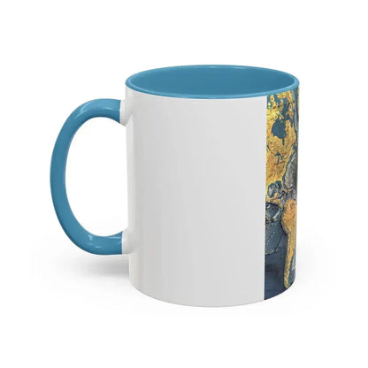 Atlantic Ocean Floor (1968) (Map) Accent Coffee Mug - Go Mug Yourself