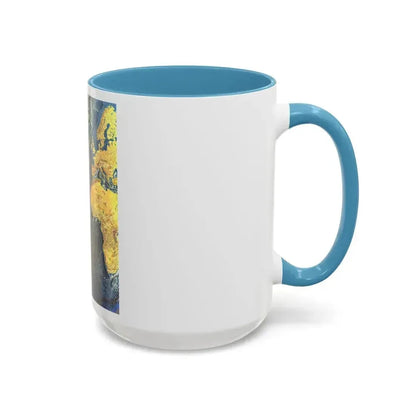 Atlantic Ocean Floor (1968) (Map) Accent Coffee Mug - Go Mug Yourself