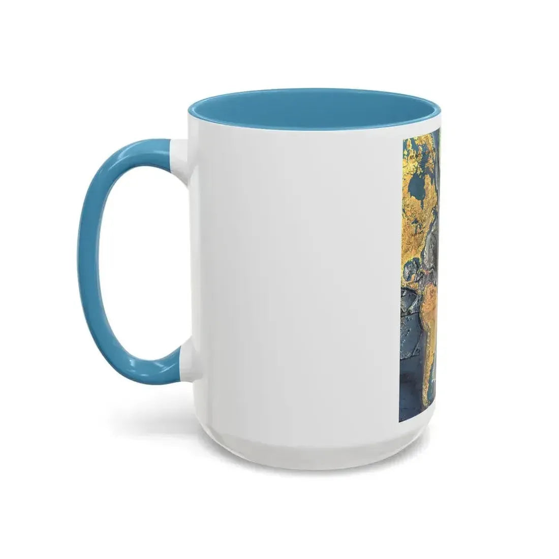Atlantic Ocean Floor (1968) (Map) Accent Coffee Mug - Go Mug Yourself