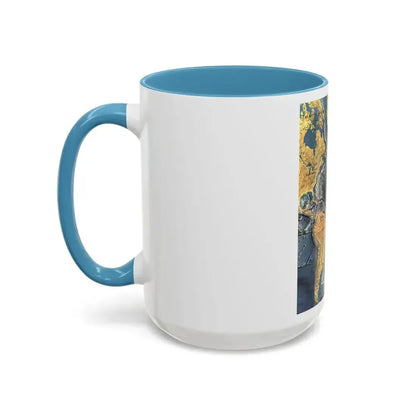 Atlantic Ocean Floor (1968) (Map) Accent Coffee Mug - Go Mug Yourself