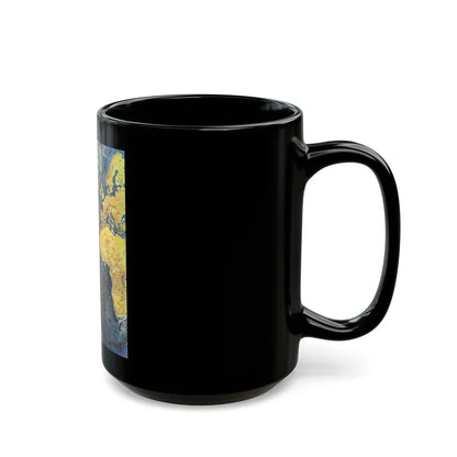 Atlantic Ocean Floor (1968) (Map) Black Coffee Mug-Go Mug Yourself