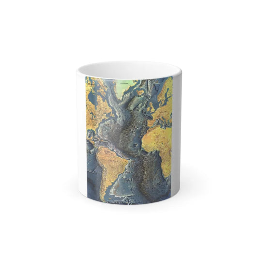 Atlantic Ocean Floor (1968) (Map) Color Changing Mug 11oz-11oz-Go Mug Yourself