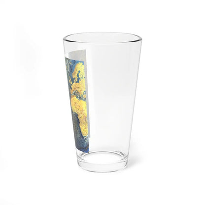 Atlantic Ocean Floor (1968) (Map) Pint Glass 16oz-Go Mug Yourself