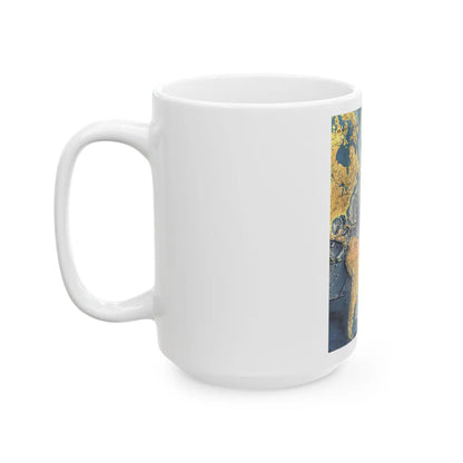 Atlantic Ocean Floor (1968) (Map) White Coffee Mug-Go Mug Yourself