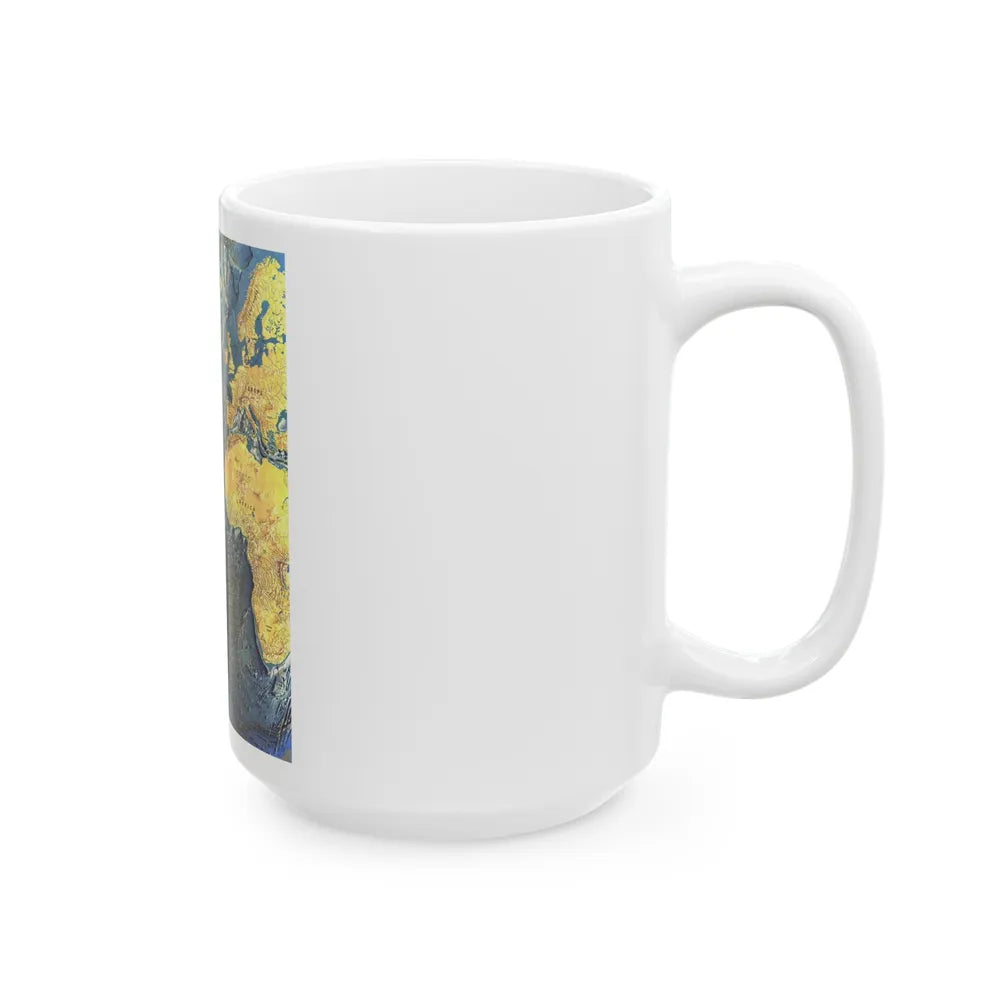 Atlantic Ocean Floor (1968) (Map) White Coffee Mug-Go Mug Yourself