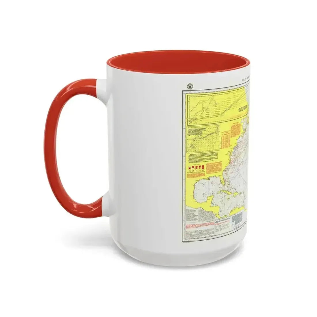 Atlantic Ocean - North (1903) (Map) Accent Coffee Mug - Go Mug Yourself