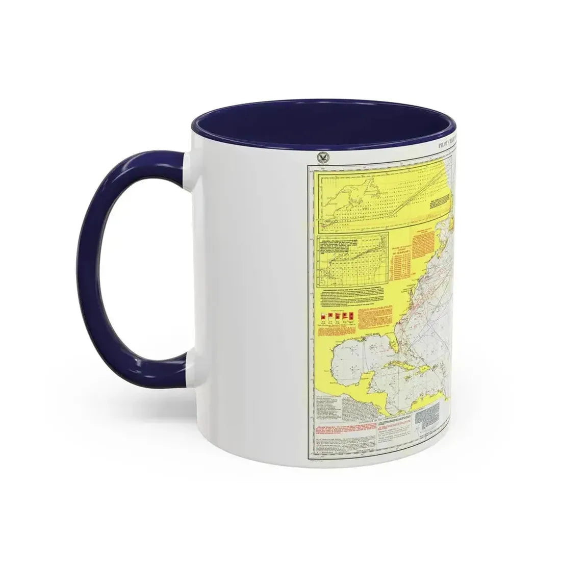 Atlantic Ocean - North (1903) (Map) Accent Coffee Mug - Go Mug Yourself