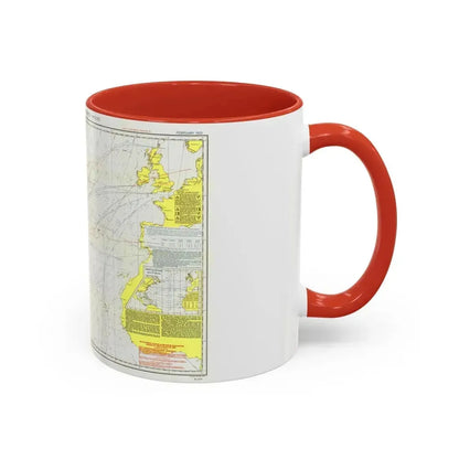 Atlantic Ocean - North (1903) (Map) Accent Coffee Mug - Go Mug Yourself