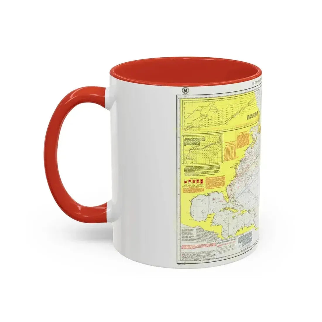 Atlantic Ocean - North (1903) (Map) Accent Coffee Mug - Go Mug Yourself