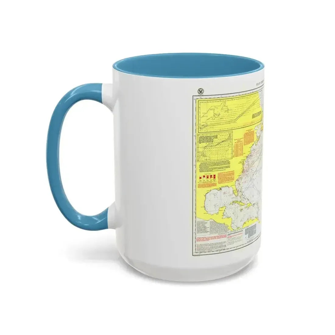 Atlantic Ocean - North (1903) (Map) Accent Coffee Mug - Go Mug Yourself