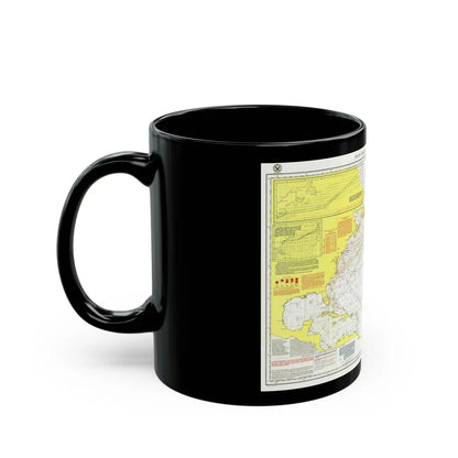 Atlantic Ocean - North (1903) (Map) Black Coffee Mug-Go Mug Yourself