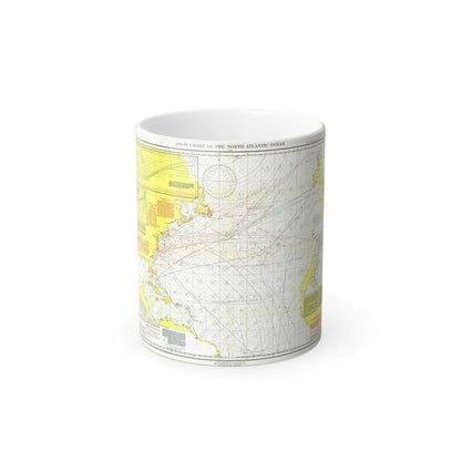 Atlantic Ocean - North (1903) (Map) Color Changing Mug 11oz-11oz-Go Mug Yourself