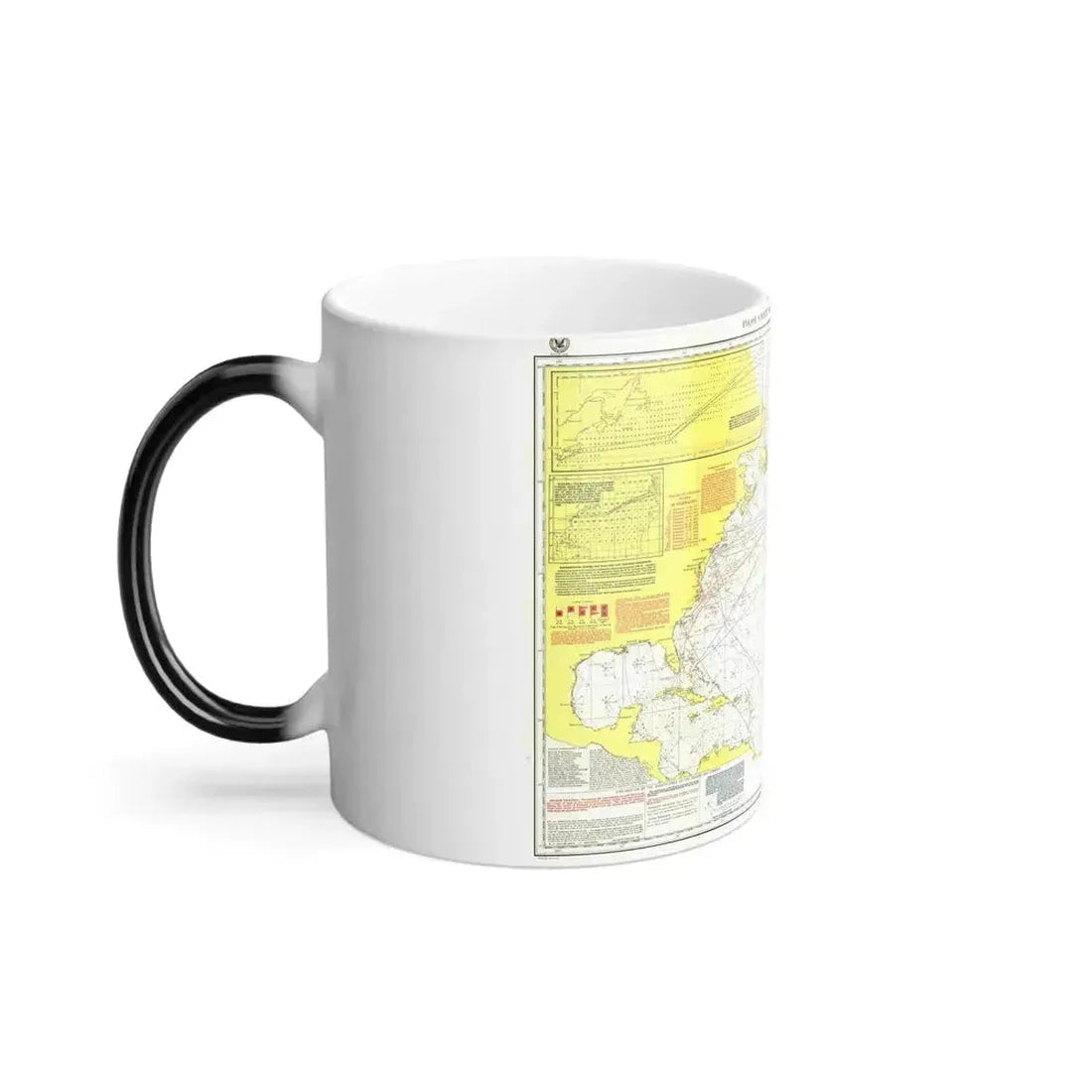 Atlantic Ocean - North (1903) (Map) Color Changing Mug 11oz - Go Mug Yourself