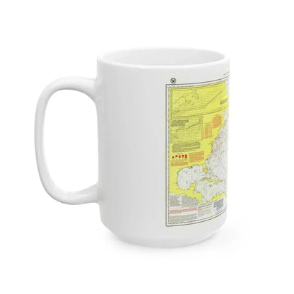 Atlantic Ocean - North (1903) (Map) White Coffee Mug - Go Mug Yourself
