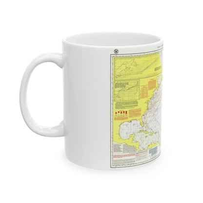 Atlantic Ocean - North (1903) (Map) White Coffee Mug-Go Mug Yourself