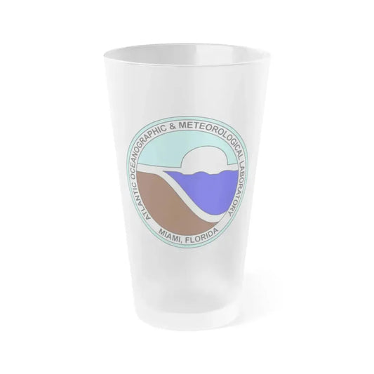 Atlantic Oceanographic and Meteorological Laboratory - Frosted Pint Glass 16oz 16oz Frosted - Go Mug Yourself