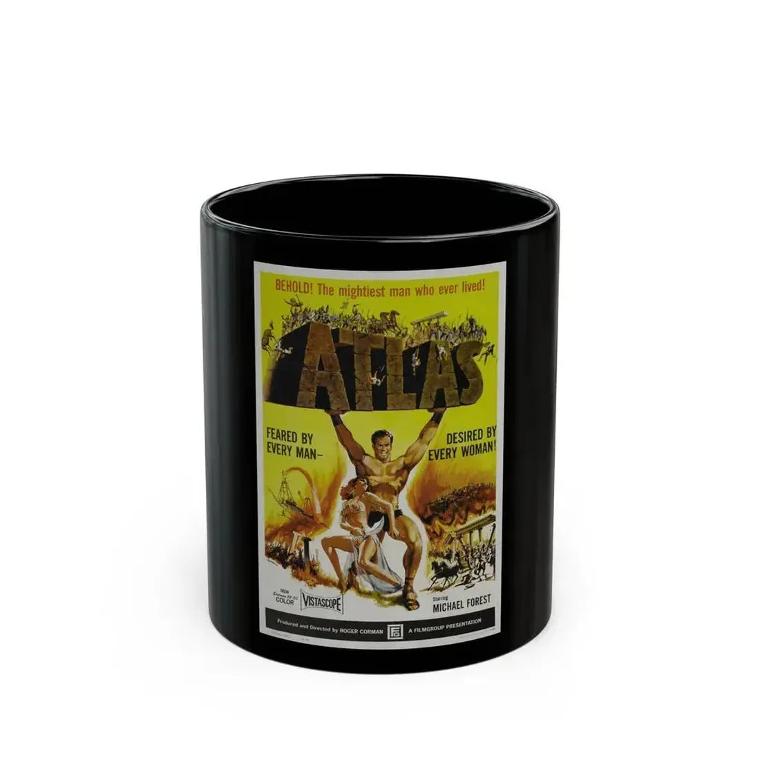ATLAS 1961 Movie Poster - Black Coffee Mug 11oz - Go Mug Yourself