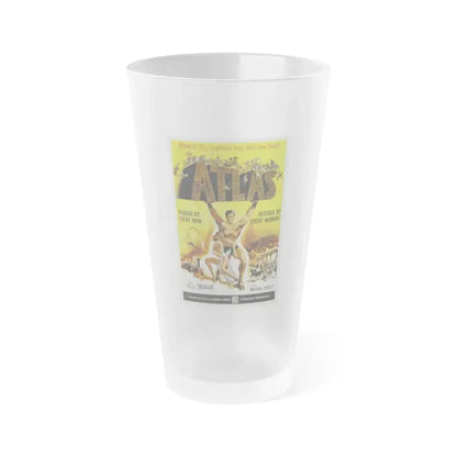 ATLAS 1961 Movie Poster - Frosted Pint Glass 16oz 16oz Frosted - Go Mug Yourself